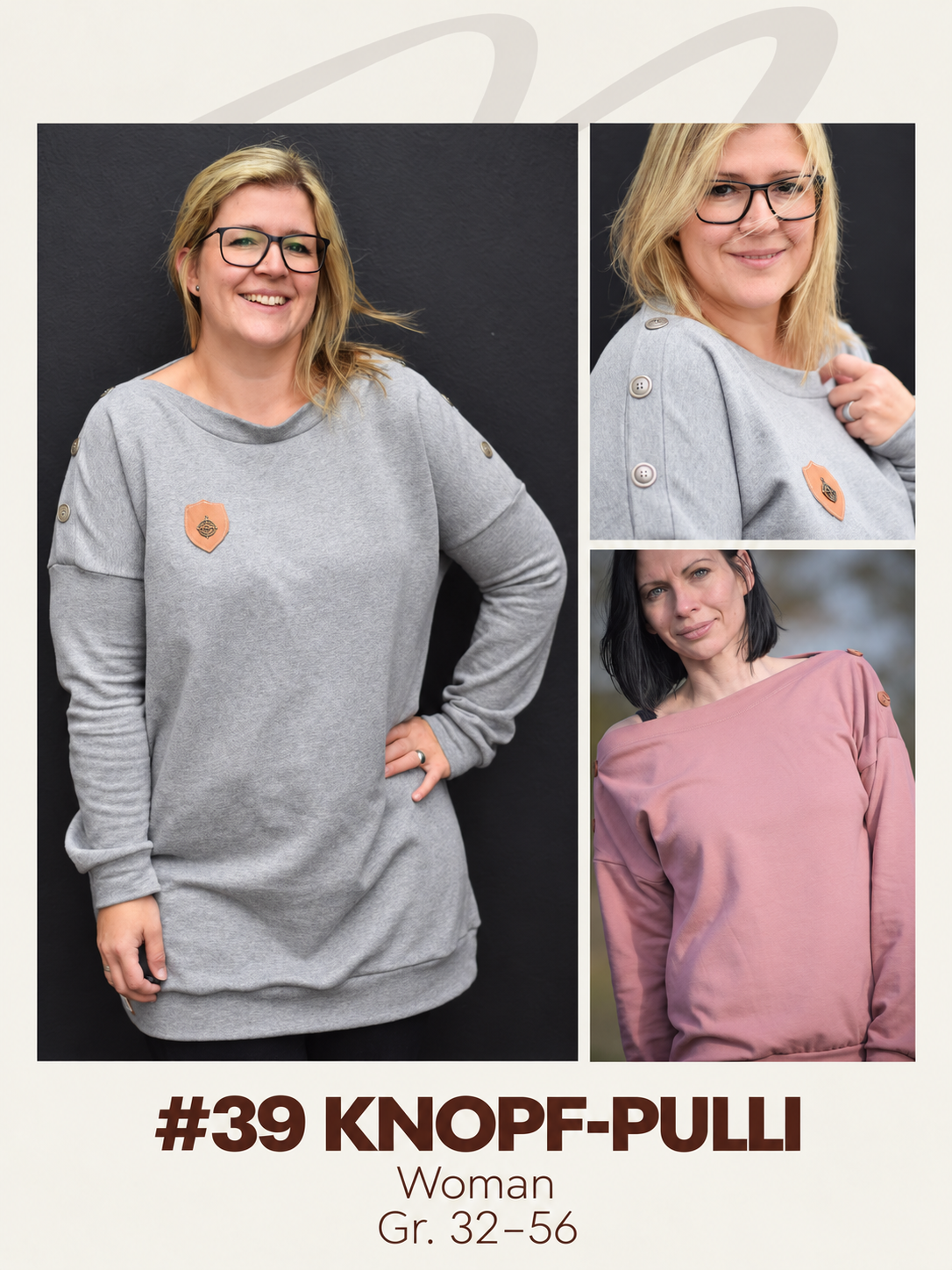 #39 E-Book "Knopfpullover Damen" (32-56) (digital)