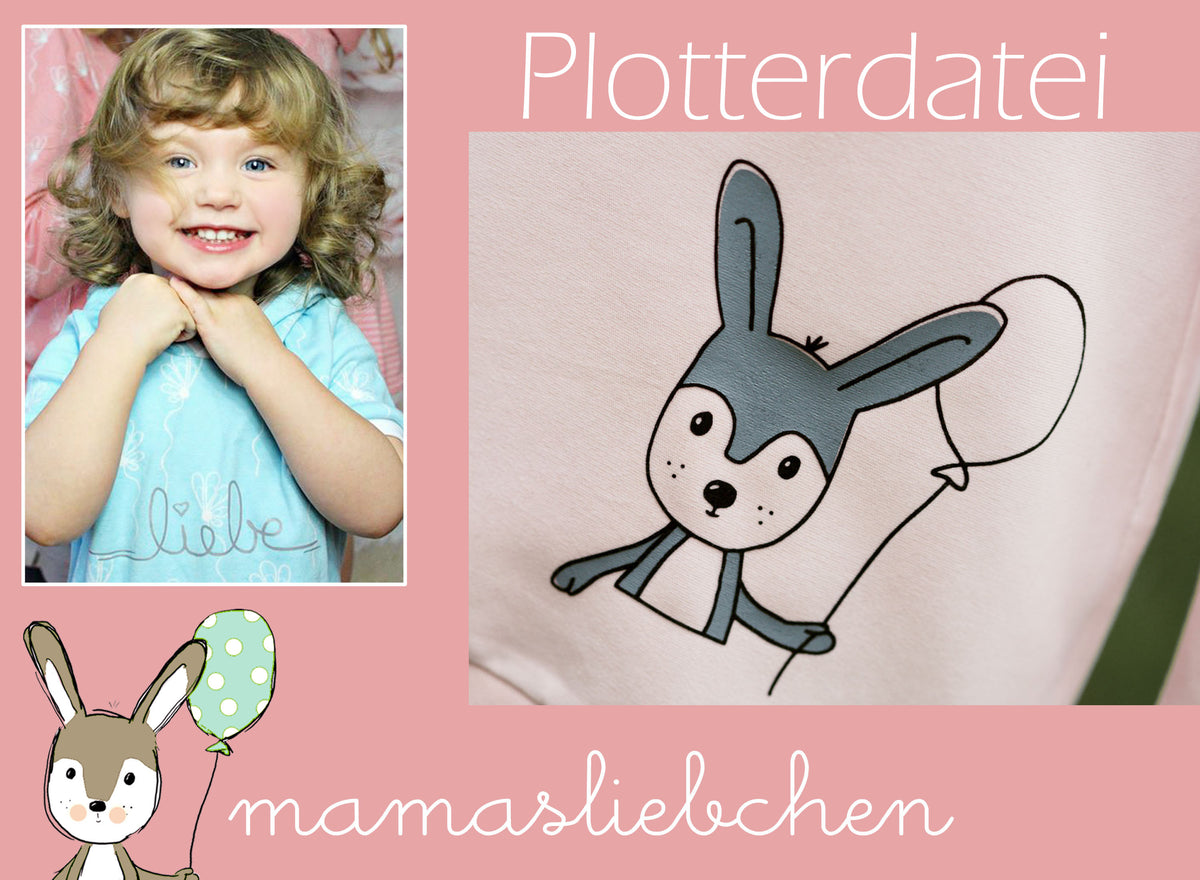 Plotterdatei Plotter-Datei Hase "Pippa & Piet" von mamasliebchen (digital)