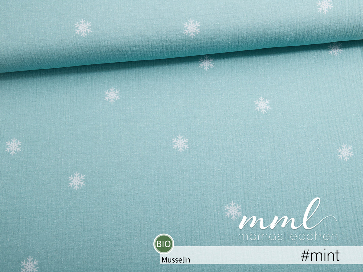 Bio-Bubble-Stoff "Schneegestöber #mint" (0,25 m)