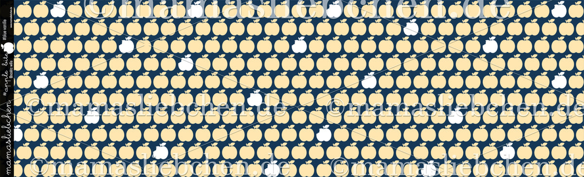 Bio-Sommer-Sweat-Stoff "apple bite #blue vanille" (0,5m)