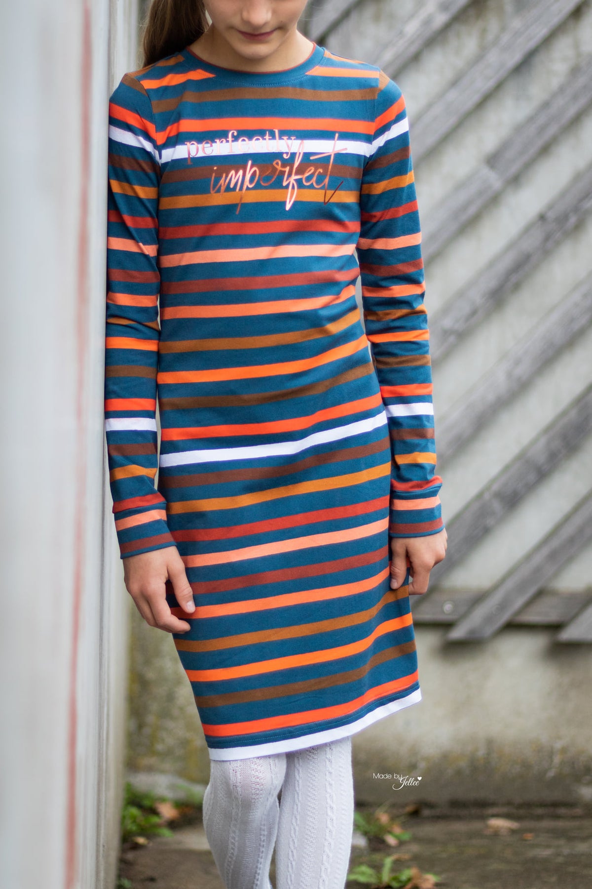 Bio-Sommer-Sweat-Stoff "Aqua stripes #night" (0,5m)