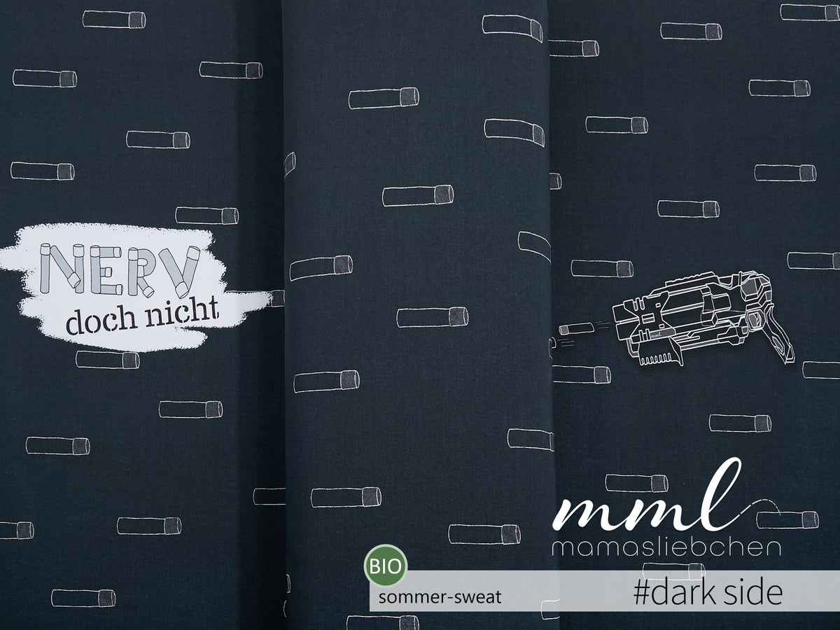 Bio-Sommer-Sweat-Stoff "BEndix wild #dark side" (1Panel/ ca.0,65 m)