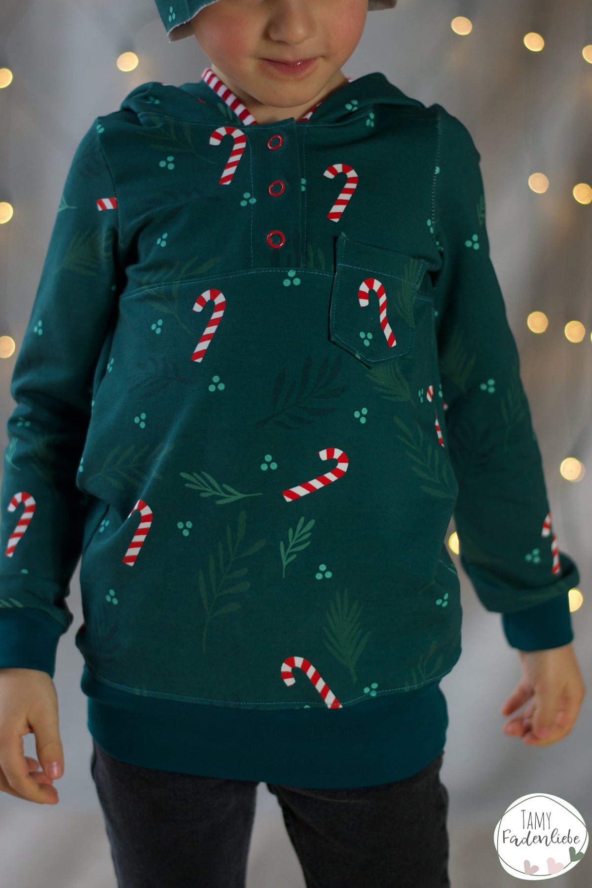 Bio-Sommer-Sweat-Stoff "Best Time of the year Kombi #teal" (0,5m)