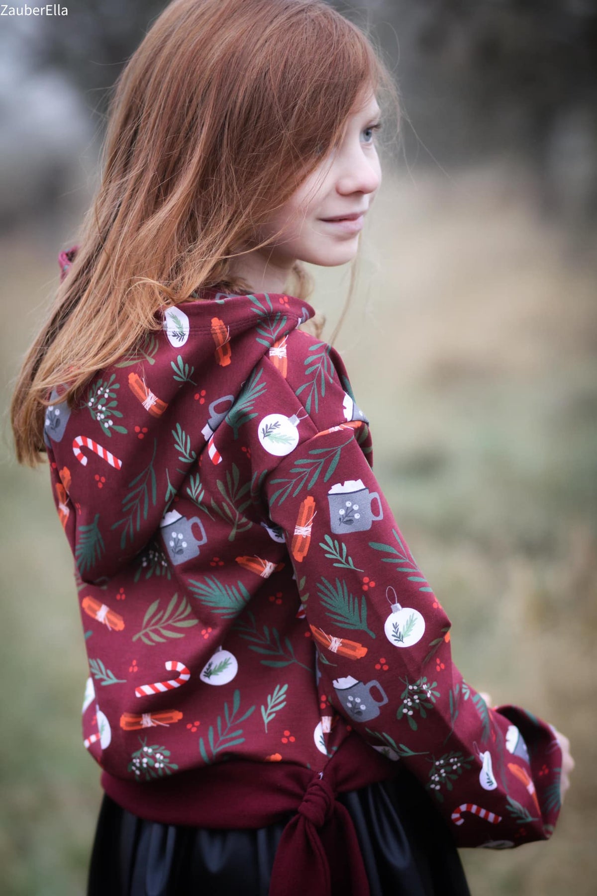 Bio-Sommer-Sweat-Stoff "Best Time of the year #red" (0,25m)