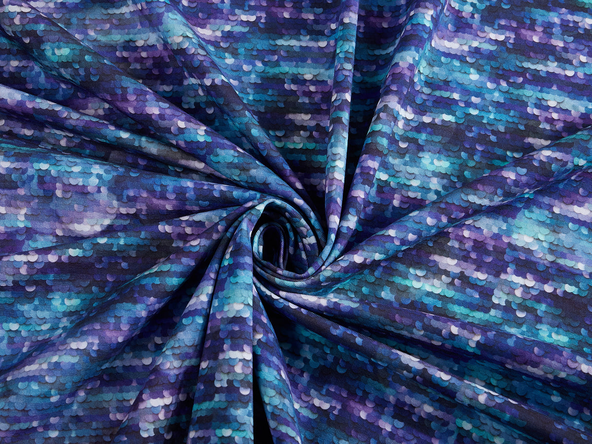 Bio-Sommer-Sweat-Stoff "Dazzle flow #discotheque" (0,25m)