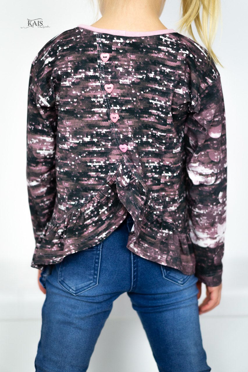 Bio-Sommer-Sweat-Stoff "Dazzle flow #le muron" (0,5m)