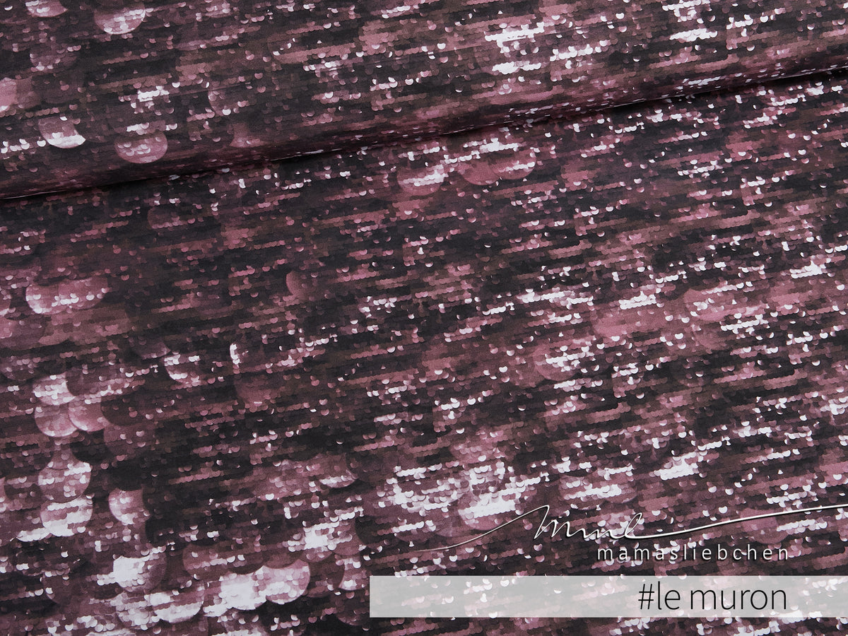 Bio-Sommer-Sweat-Stoff "Dazzle flow #le muron" (0,5m)