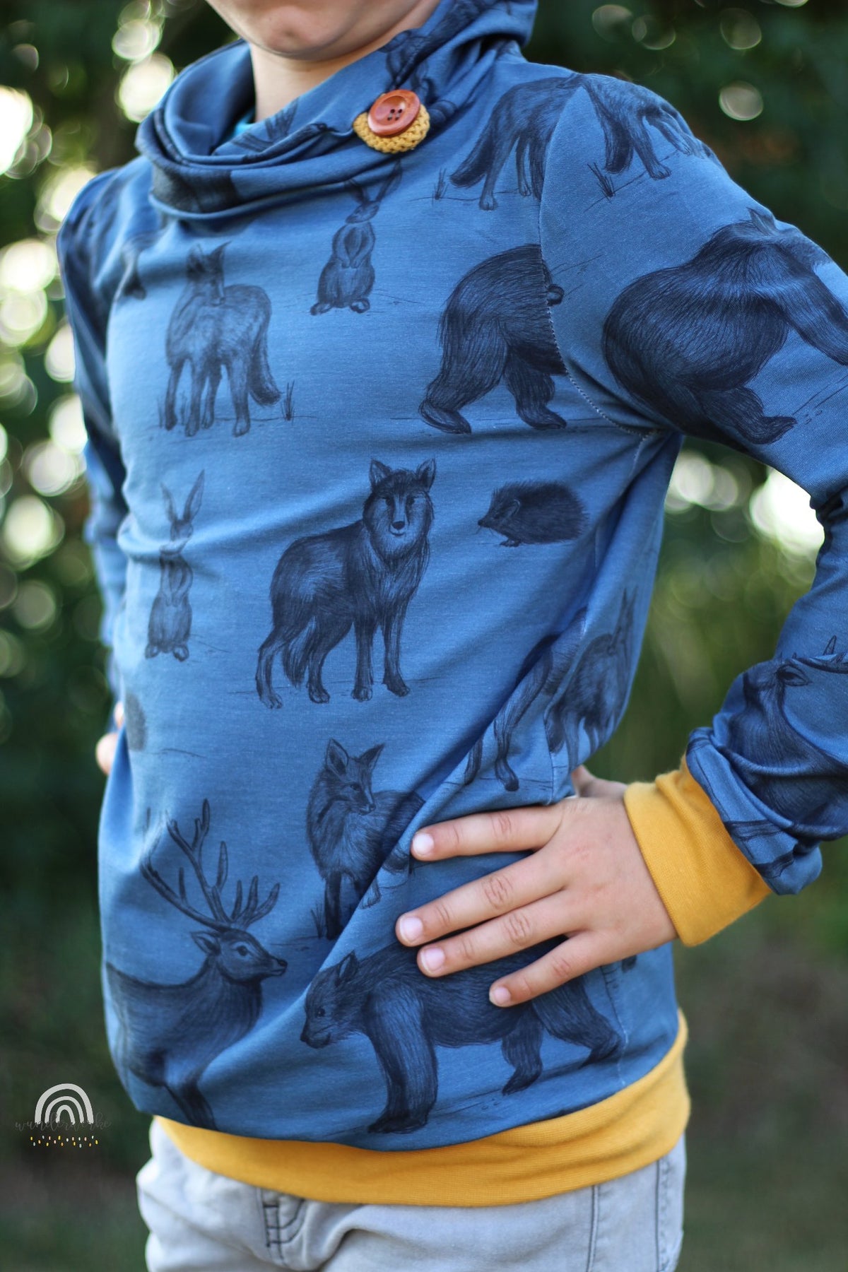 Bio-Sommer-Sweat-Stoff "in the night #darkblue" (0,25m)