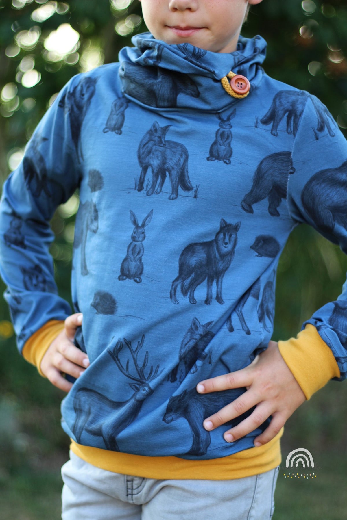 Bio-Sommer-Sweat-Stoff "in the night #darkblue" (0,25m)