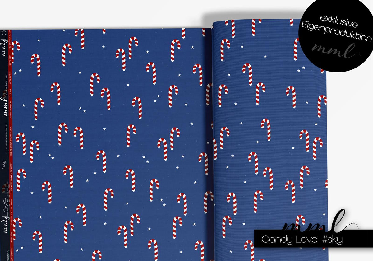 Canvas-Stoff "candy love #sky" (0,25 m)