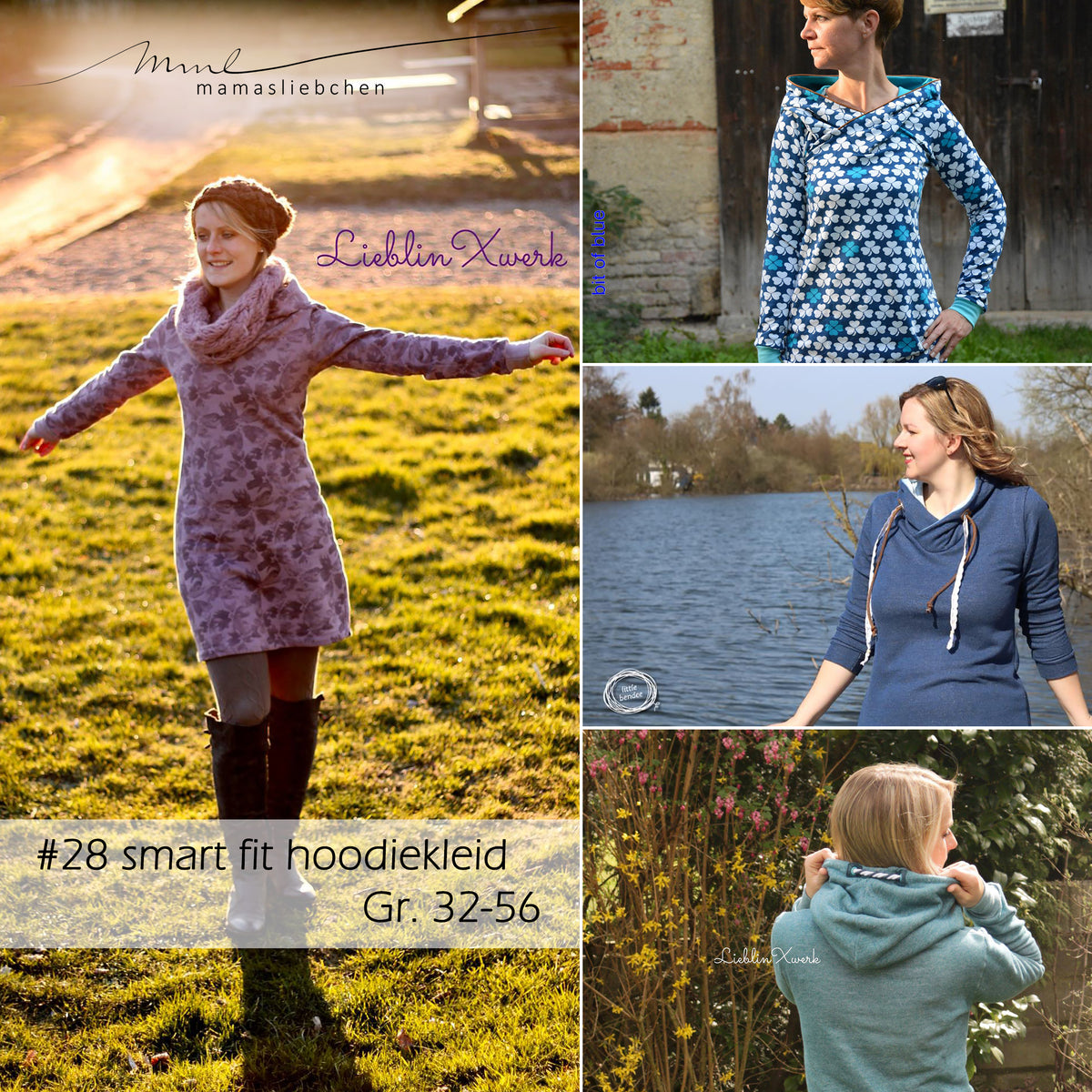 EBook Nähanleitung und Schnittmuster #28 E-Book "smartfit hoodie-Kleid woman" (digital)