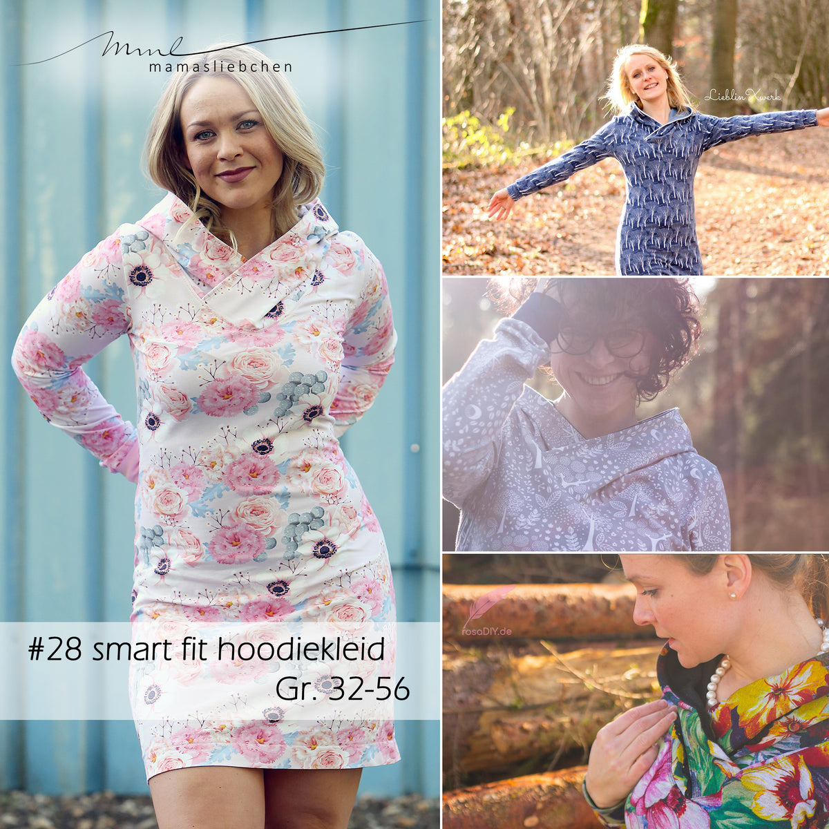 EBook Nähanleitung und Schnittmuster #28 E-Book "smartfit hoodie-Kleid woman" (digital)