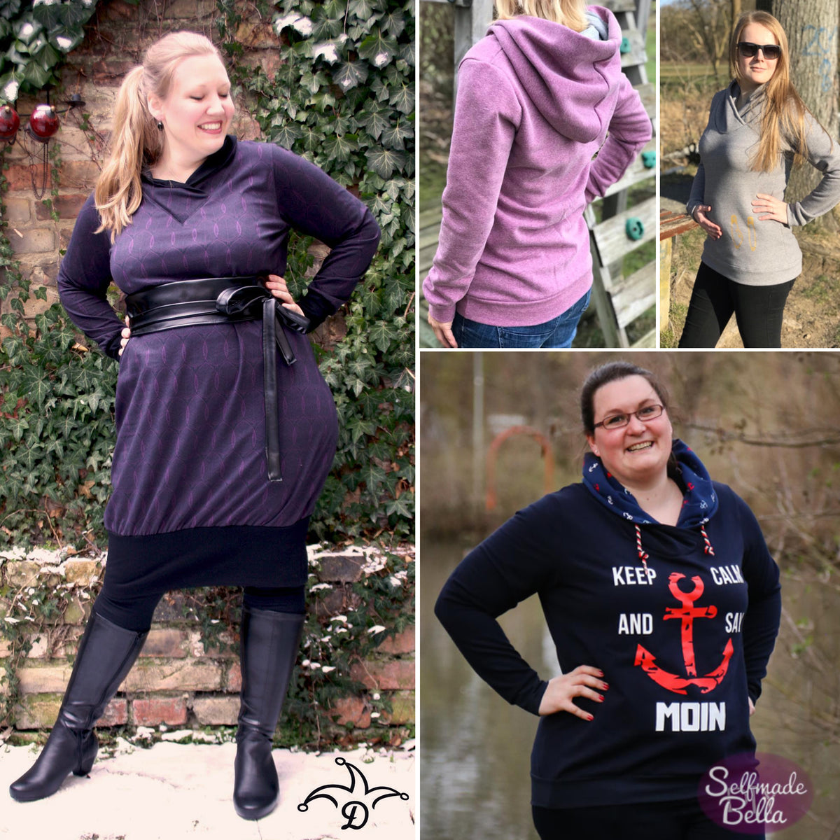 EBook Nähanleitung und Schnittmuster #28 E-Book "smartfit hoodie-Kleid woman" (digital)