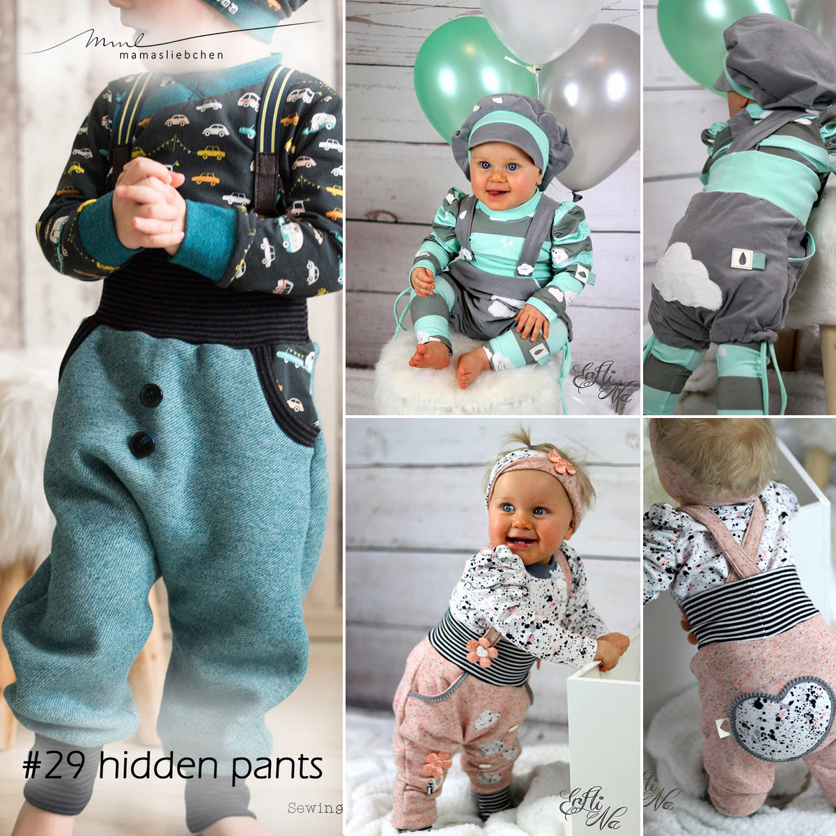 E-Book Nähanleitung #29 "hidden pants / skirt" (56-122) (digital)