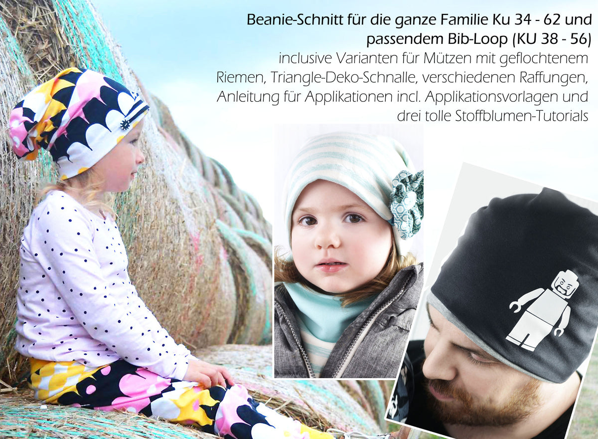 EBook Nähanleitung und Schnittmuster "#6 Beanie selection" von mamasliebchen (digital)