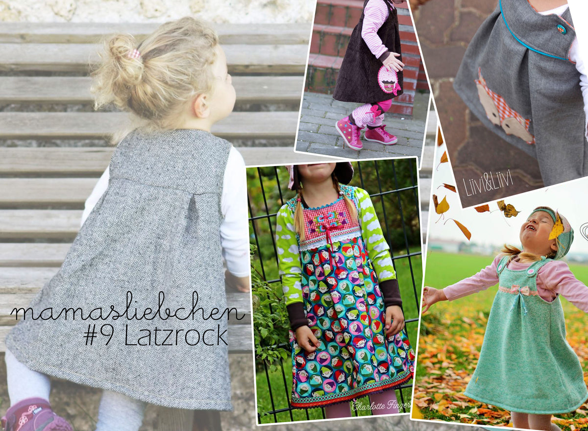 EBook Nähanleitung und Schnittmuster "#9 Latzrock" von mamasliebchen (digital)