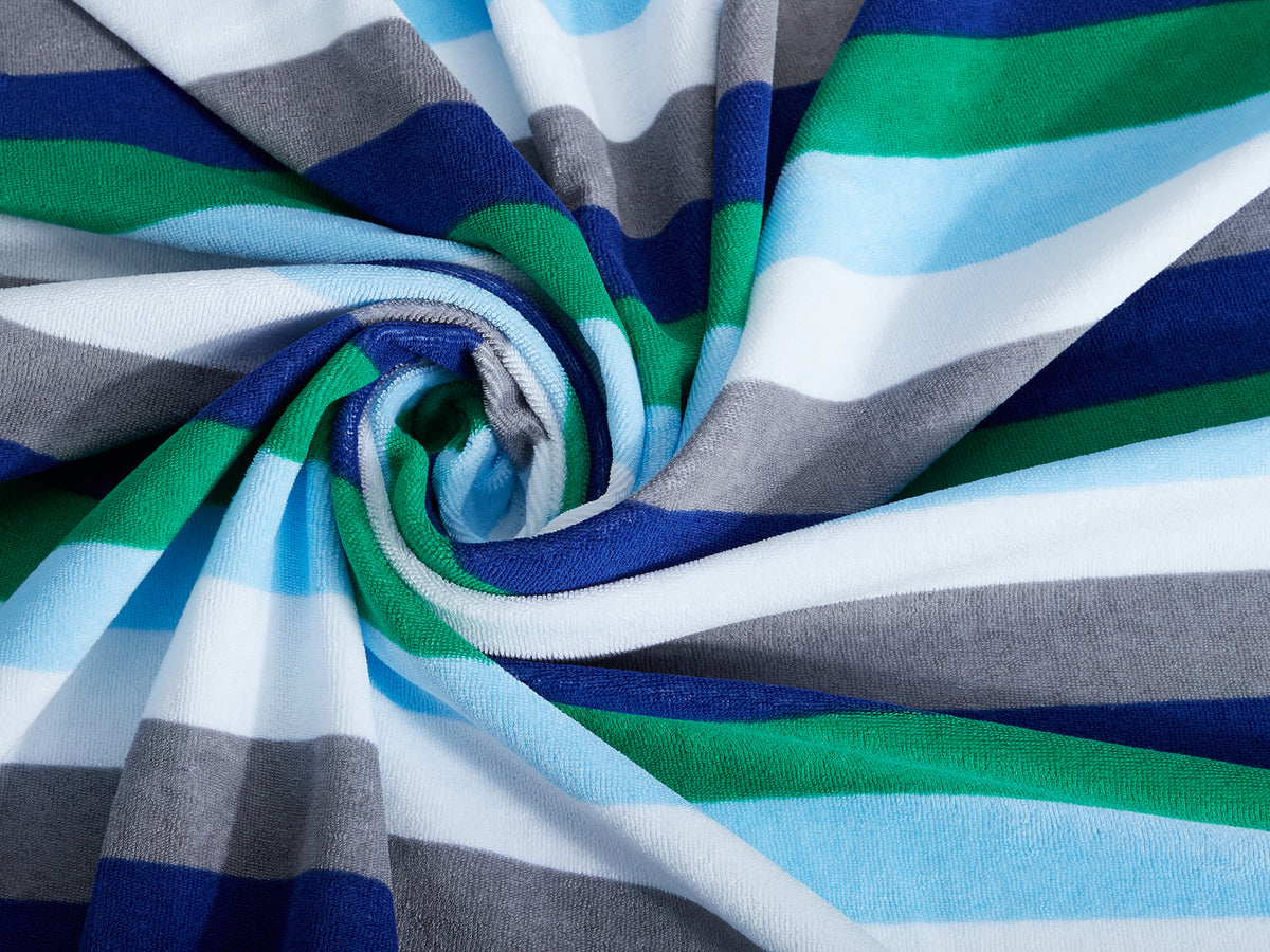 Frottee-Stoff #widestripes "clover" (0,25 Meter)
