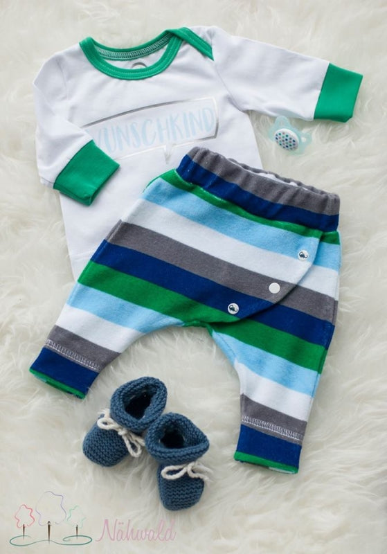 Frottee-Stoff #widestripes "clover" (0,25 Meter)