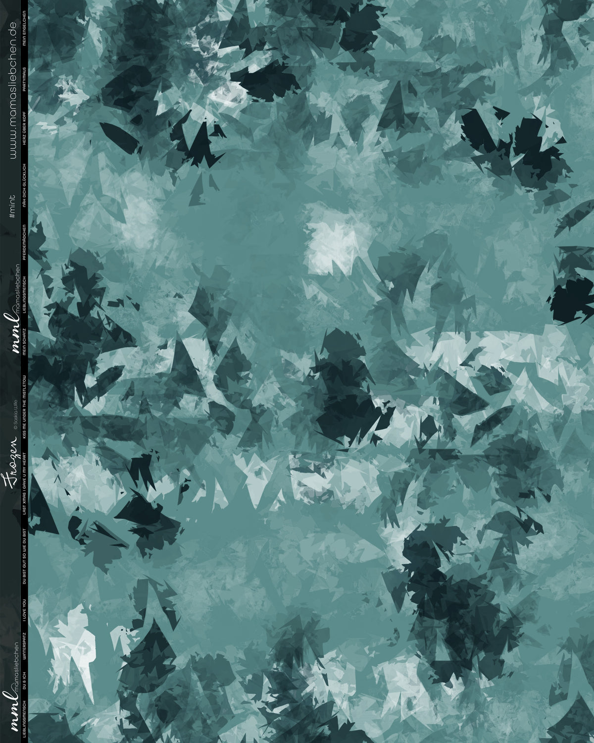 VORBESTELLUNG bis 08.11. – Stoff "frozen #mint" Jersey / French Terry (0,25 m)-thumbmail-1