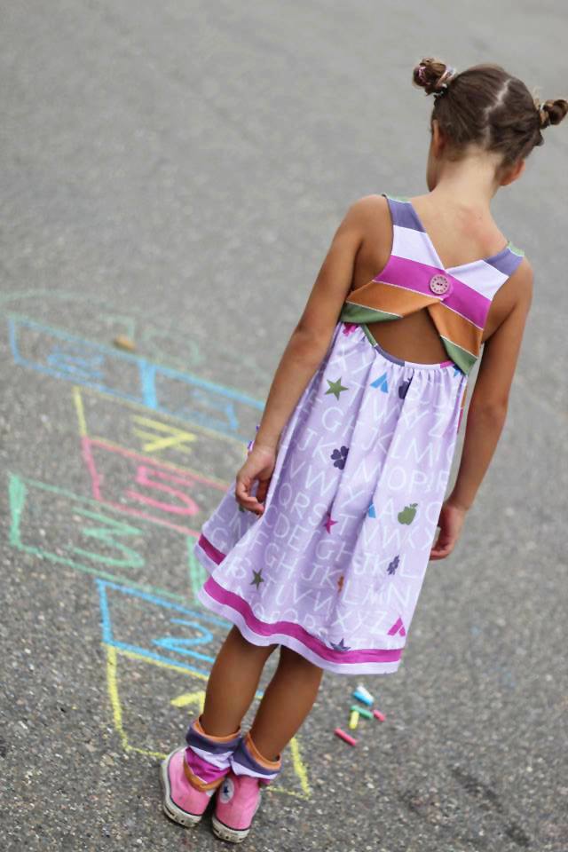 Jersey-Stoff Schule Einschulung "ABC #pink-mix" (0,5 Meter)