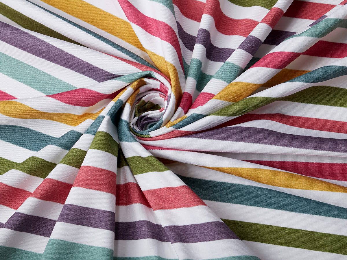 Jersey-Stoff "ahoi-kombi stripes #rainbow pink" (0,25m)