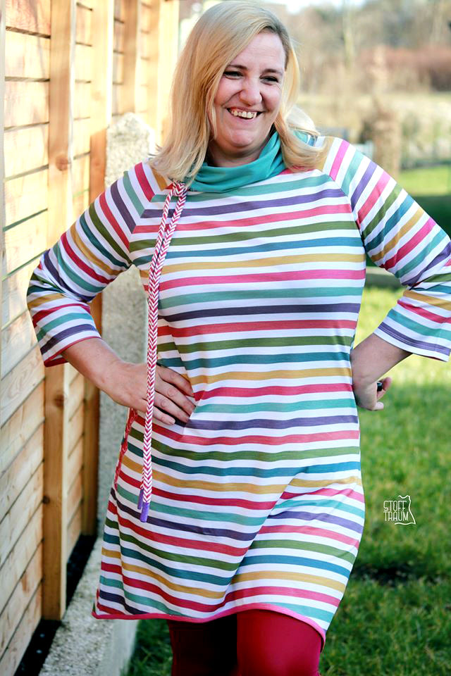 Jersey-Stoff "ahoi-kombi stripes #rainbow pink" (0,25m)