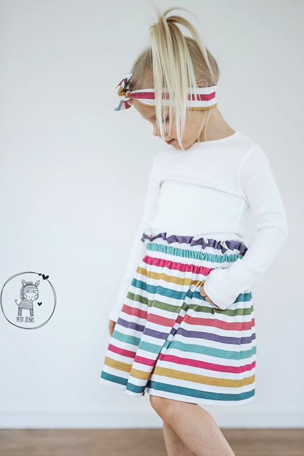 Jersey-Stoff "ahoi-kombi stripes #rainbow pink" (0,25m)