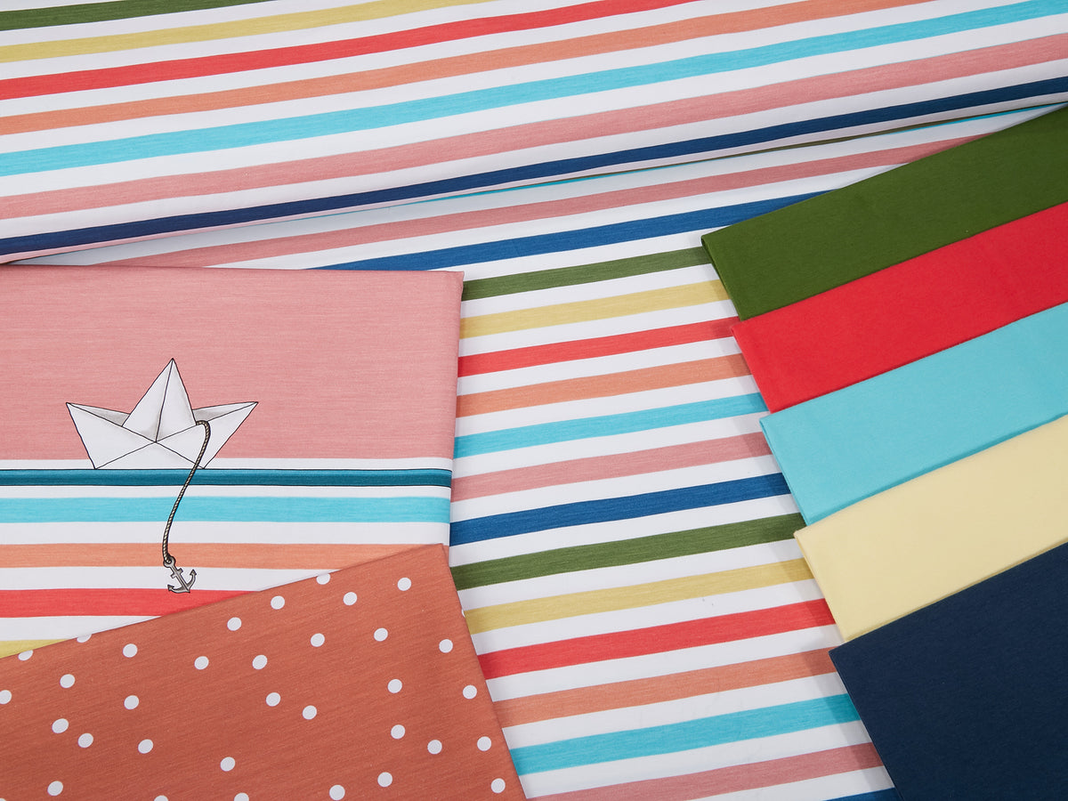 Jersey-Stoff "ahoi-kombi stripes #rainbow rose" (0,25m)