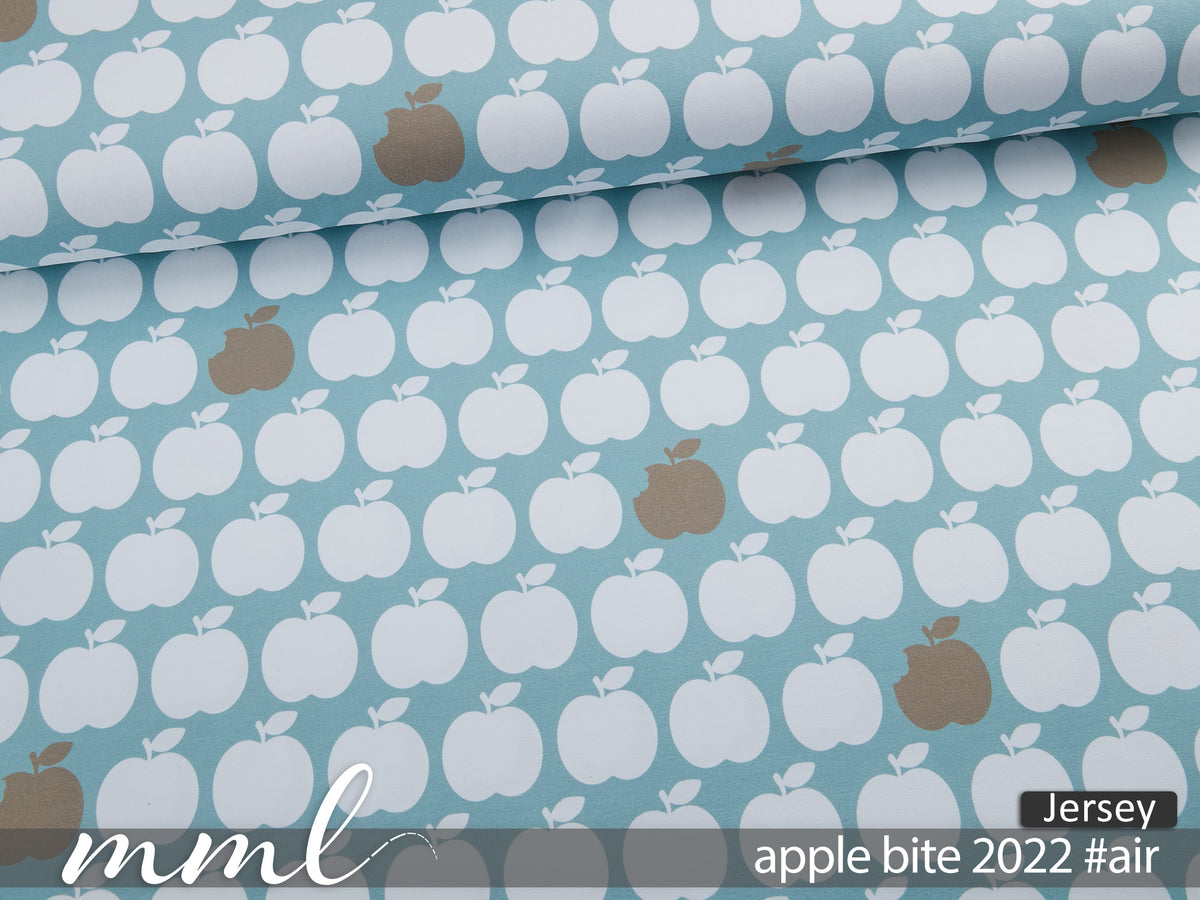 Jersey-Stoff "apple bite 2022 #air" (0,25m)