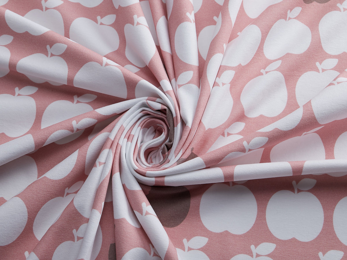 Jersey-Stoff "apple bite 2022 #love" (0,25m)