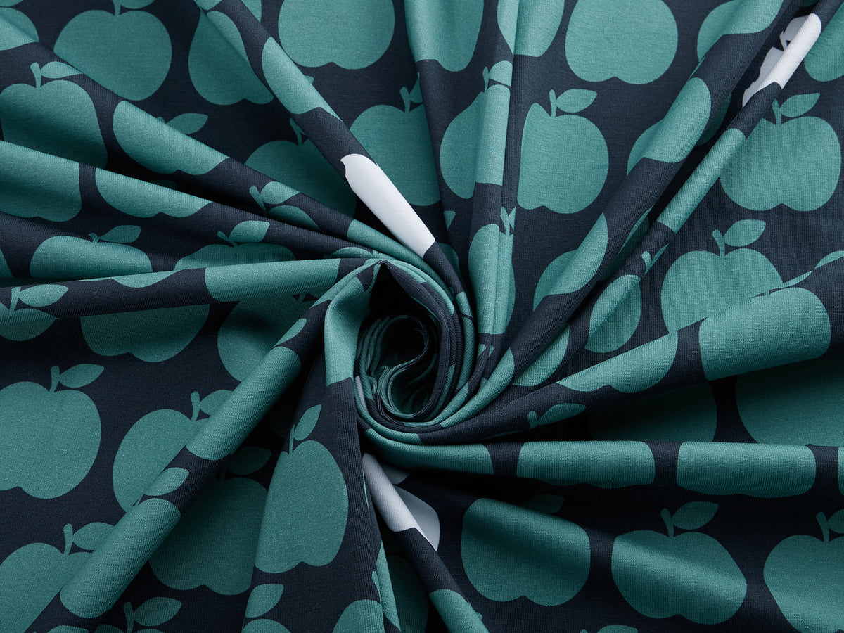 Jersey-Stoff "apple bite 2022 #night sage" (0,25m)