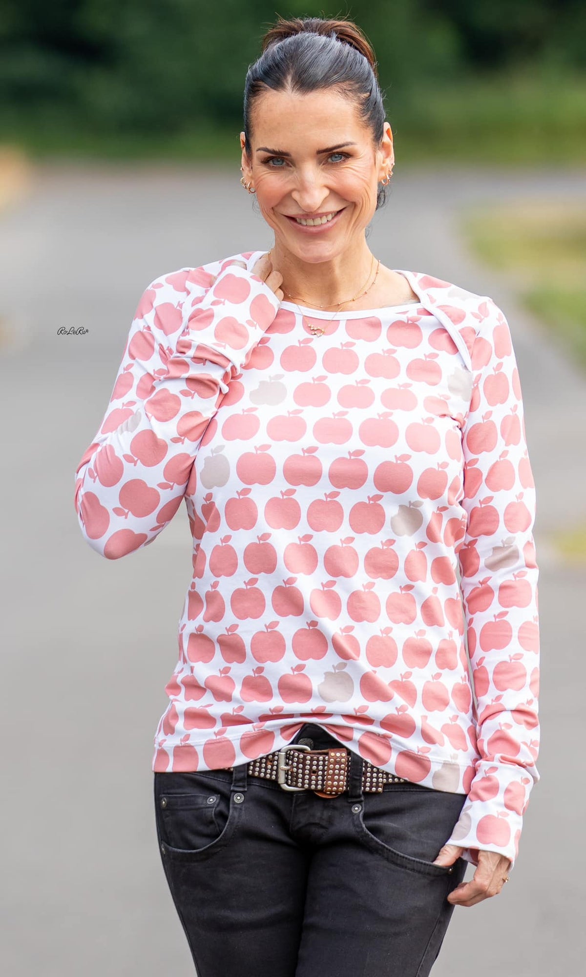Jersey-Stoff "apple bite collection #blossom almond" (0,25m)