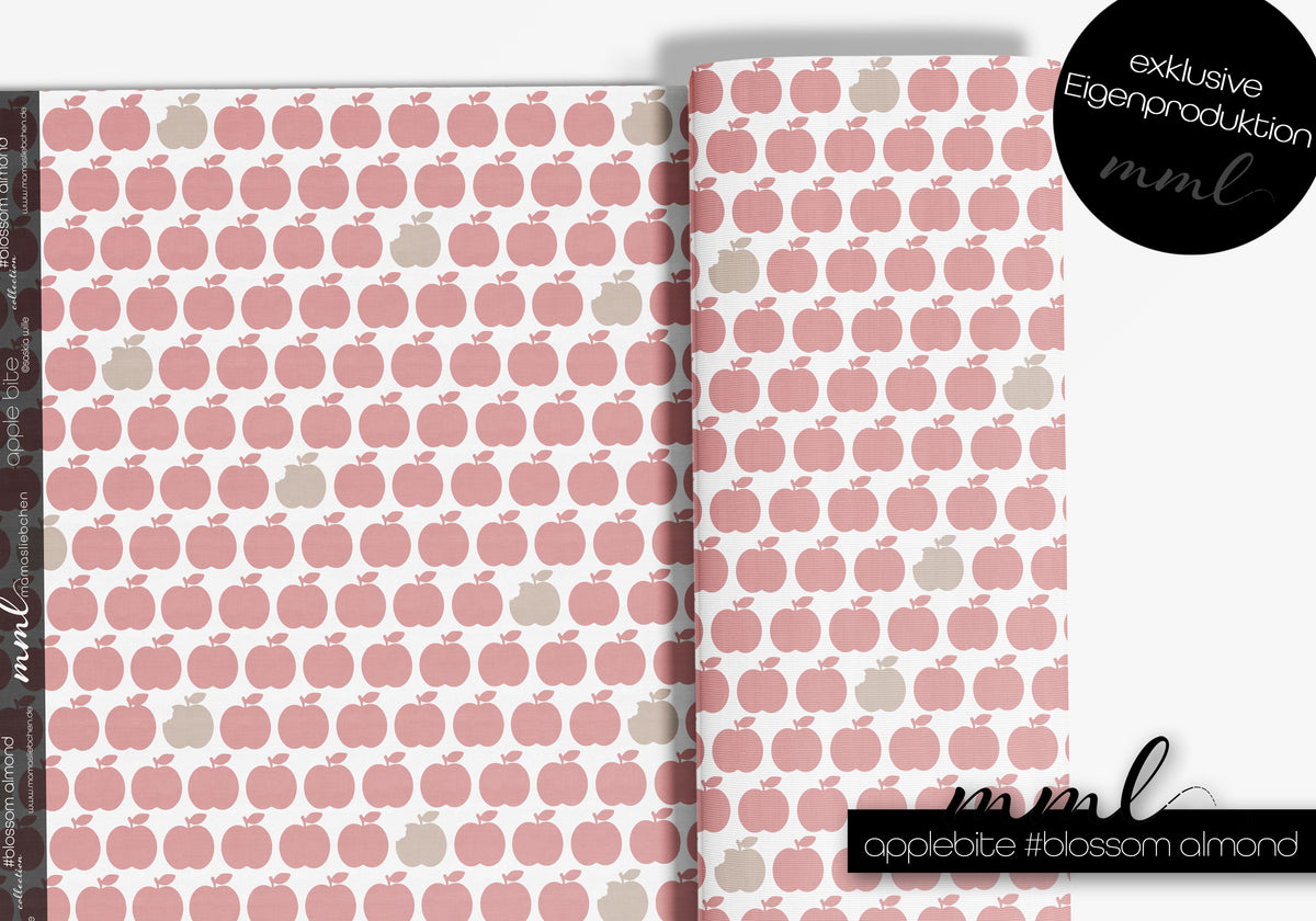 Jersey-Stoff "apple bite collection #blossom almond" (0,25m)