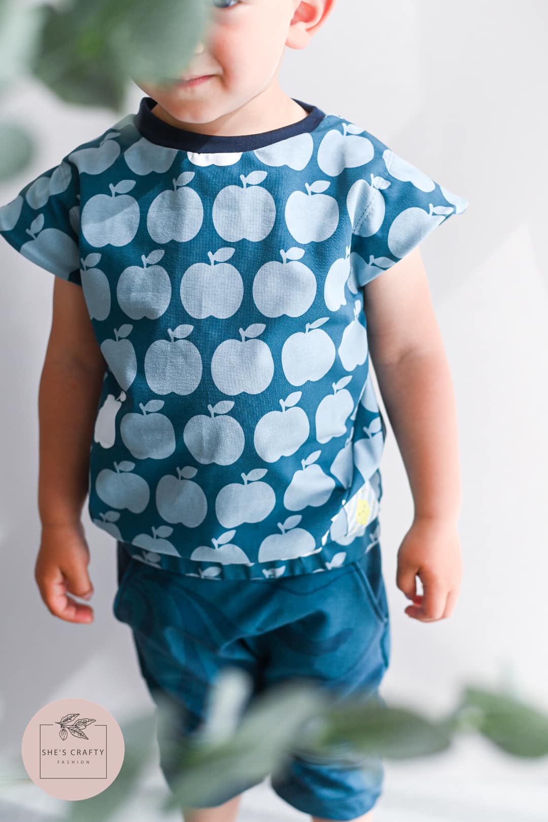 Jersey-Stoff "apple bite collection #midnight fog" (0,25m)