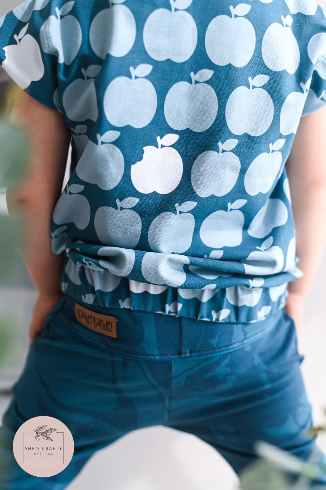Jersey-Stoff "apple bite collection #midnight fog" (0,25m)