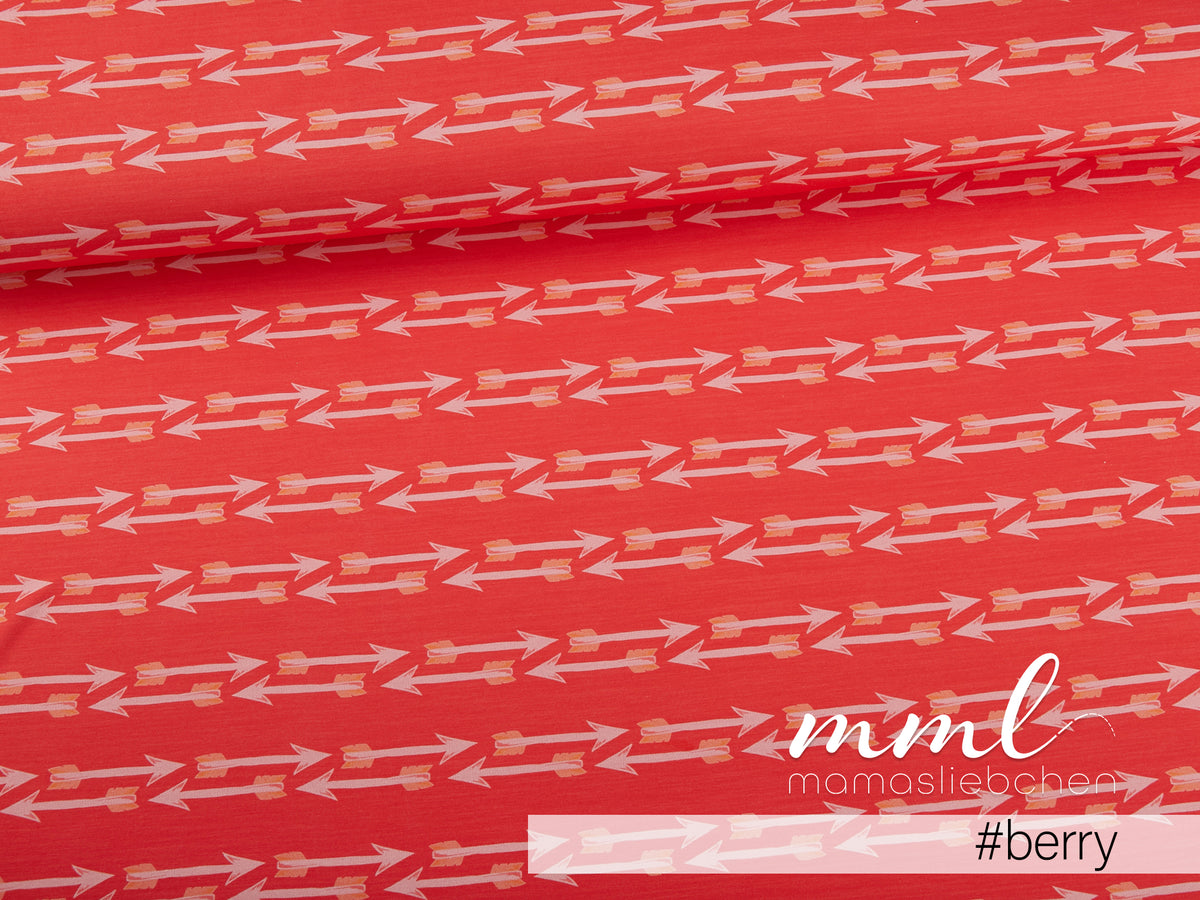 Jersey-Stoff "Arrow #berry" (0,25m)
