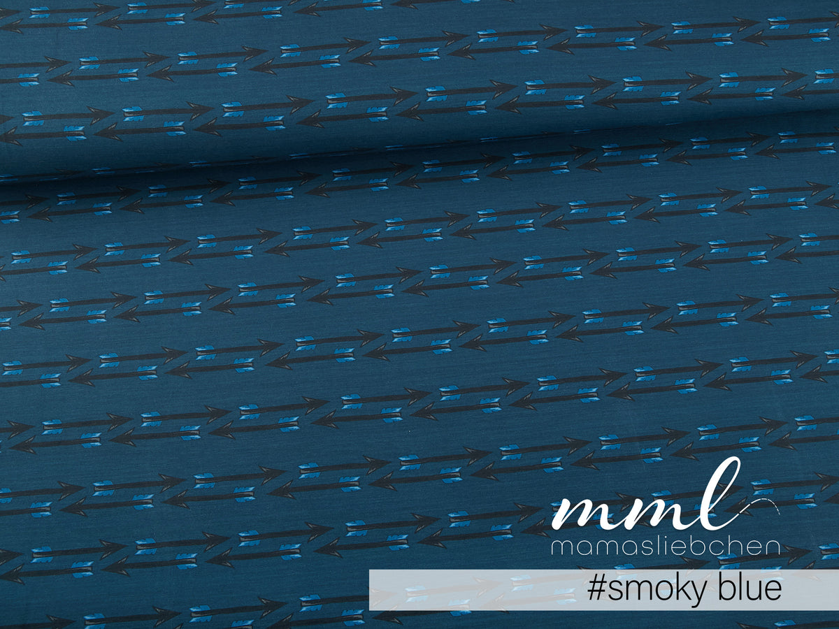 Jersey-Stoff "Arrow #smoky blue" (0,25m)