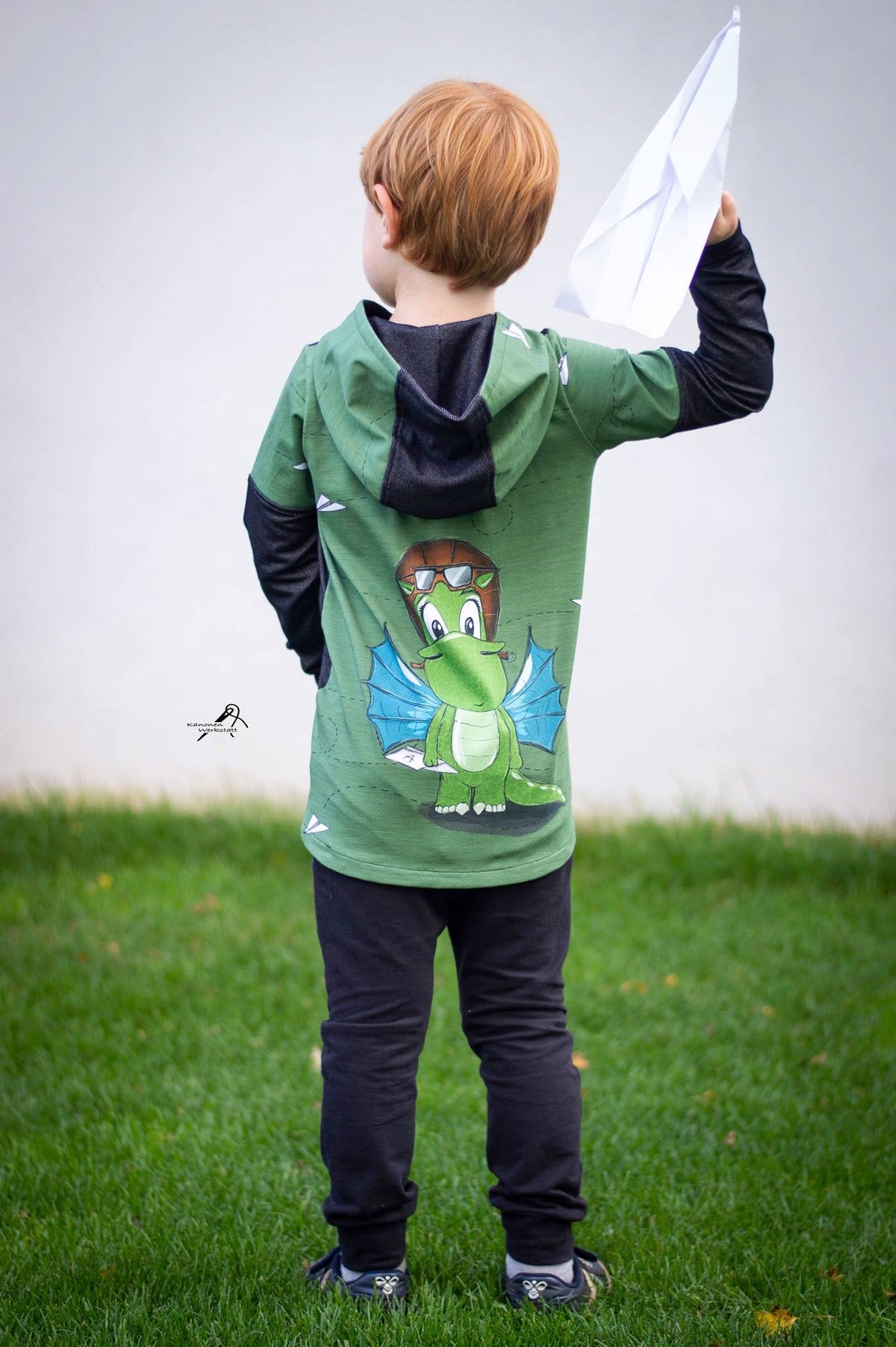 Jersey-Stoff "Arvetti in the sky #green" (1Panel/ ca.0,65 m)