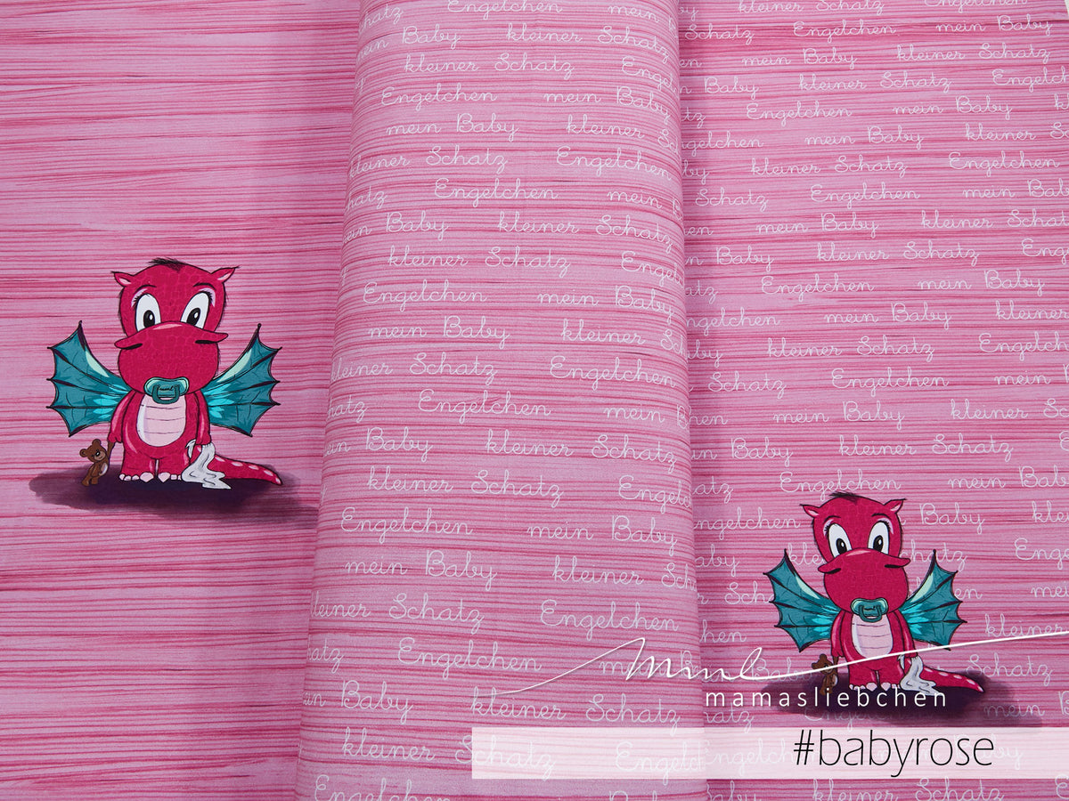 Jersey-Stoff "baby arvetti #babyrose" (1 Panel, ca. 0,60 m)