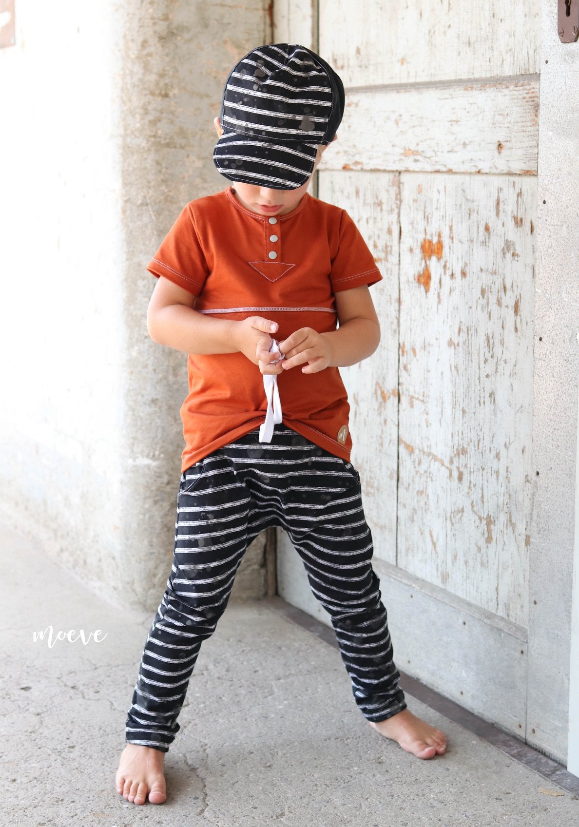 Jersey-Stoff "beach stripes #black" (0,5m)