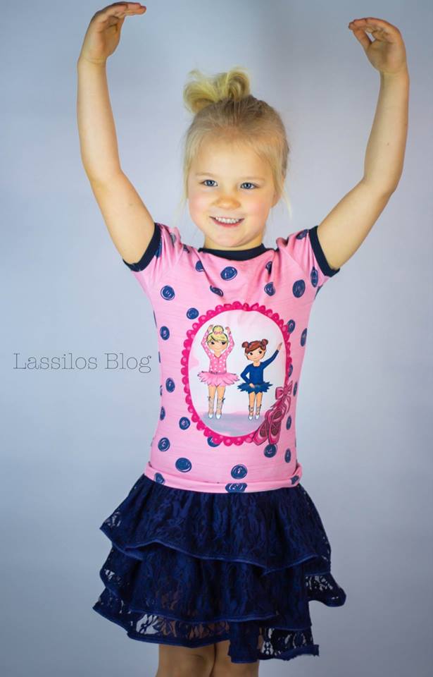 Jersey-Stoff "best friends #babyrose-blue" (1 Panel, ca 0,65m)