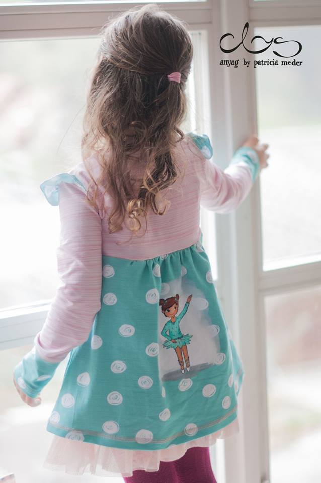 Jersey-Stoff "best friends #mint-rose" (1 Panel, ca 0,65m)