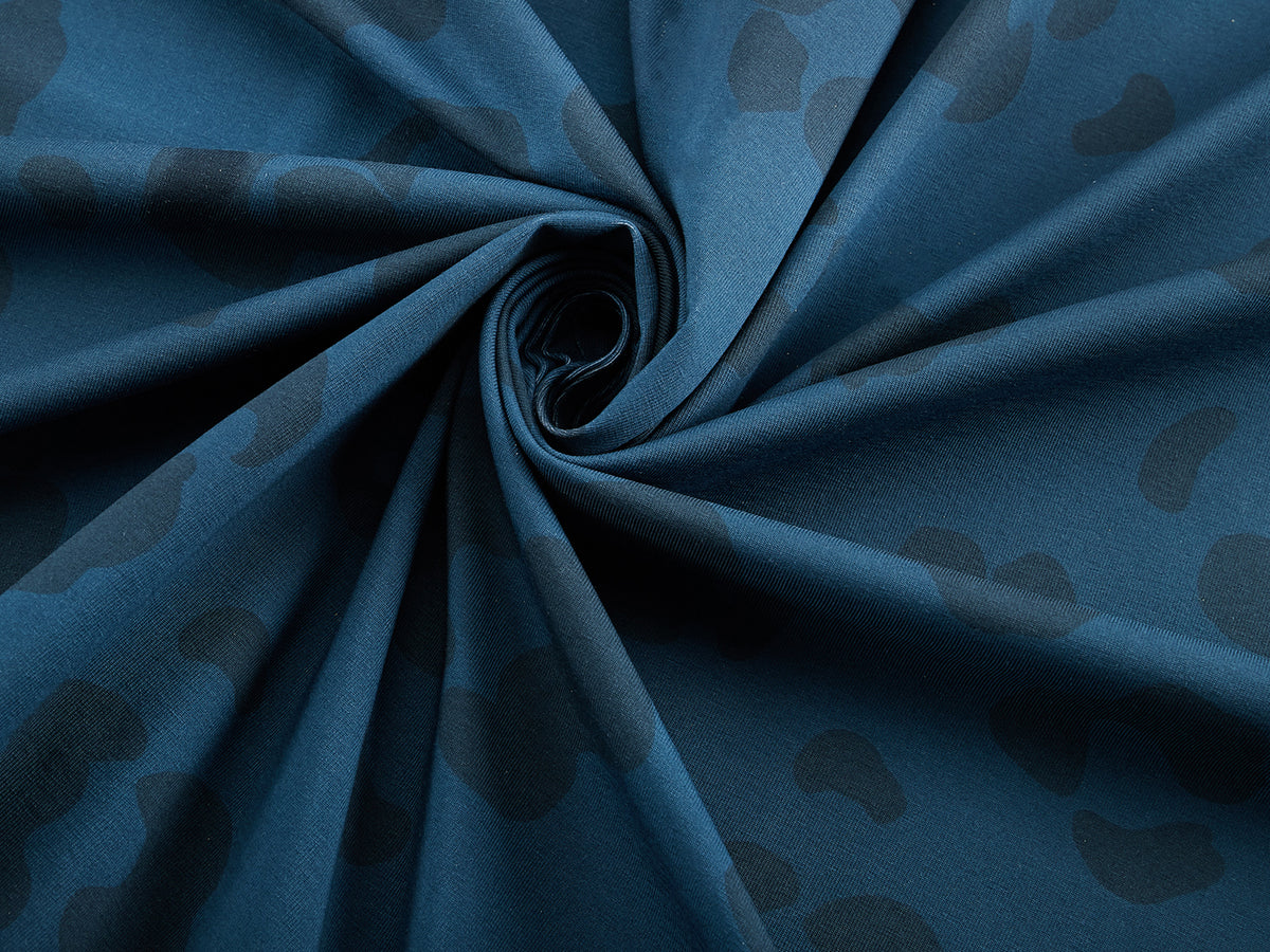 Jersey-Stoff "Big Leo Love #darkblue" (0,25m)