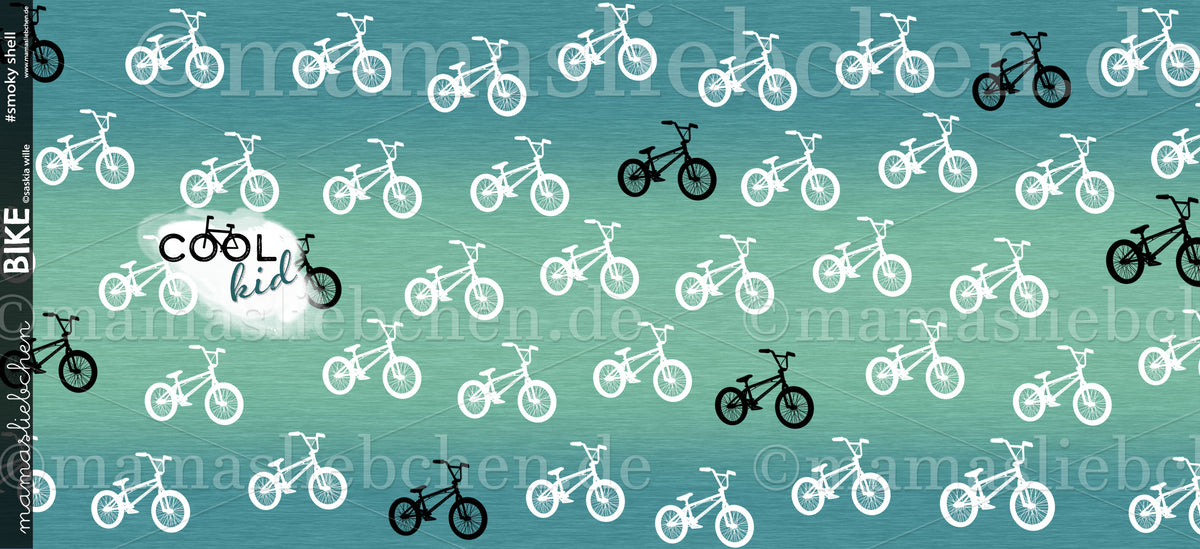 Jersey-Stoff "Bike #smoky shell" (1Panel/ ca.0,80m)