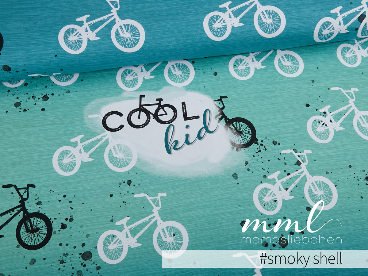 Jersey-Stoff "Bike #smoky shell" (1Panel/ ca.0,80m)