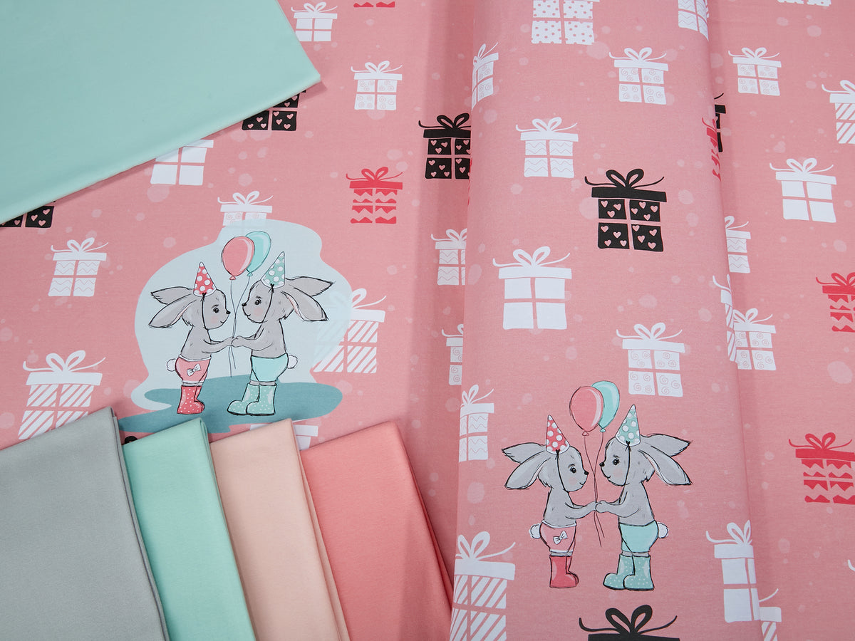Jersey-Stoff "birthday #rose" (1Panel/ ca.0,675m)