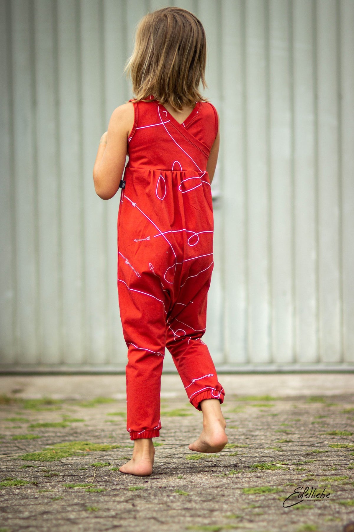 Jersey-Stoff "bow and arrow #red" (0,25m)
