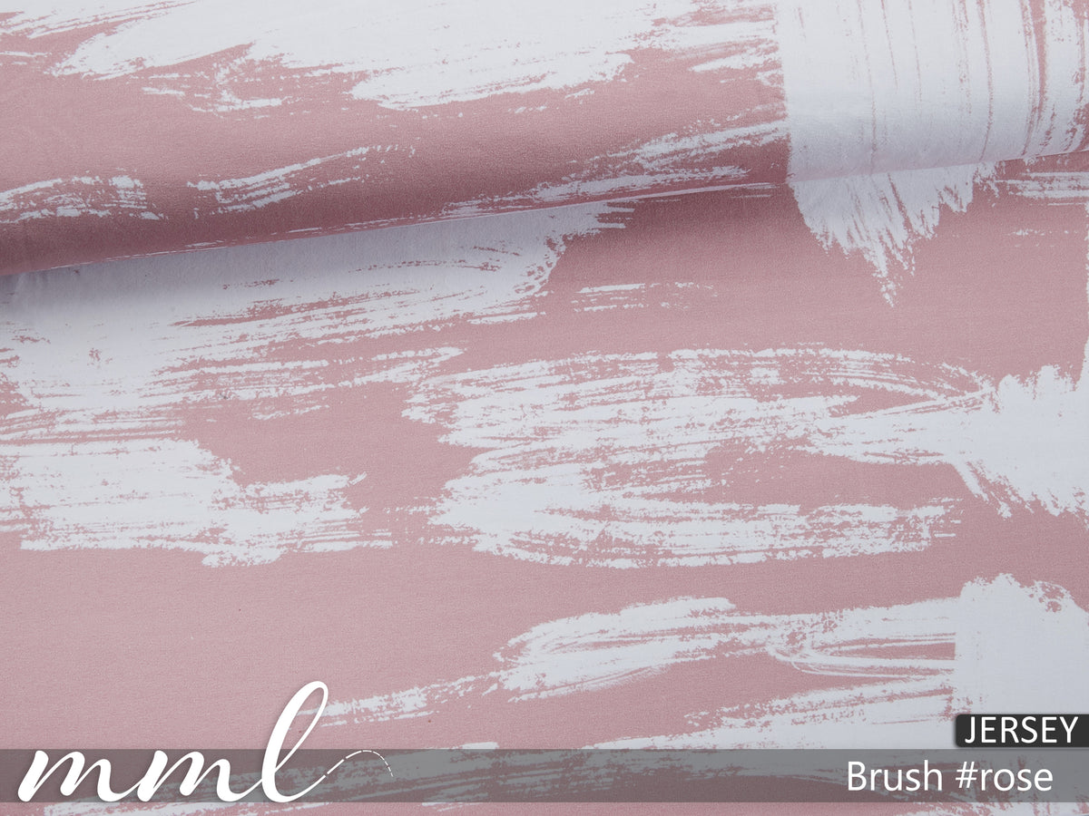 Jersey-Stoff "brush #rose" (0,25m)