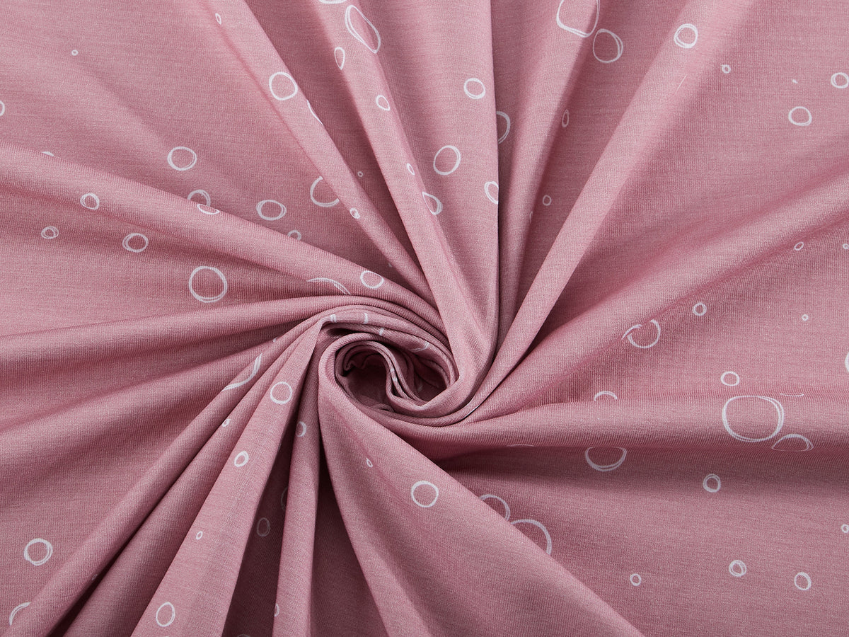 Jersey-Stoff "Bubbles #rose" (0,25m)