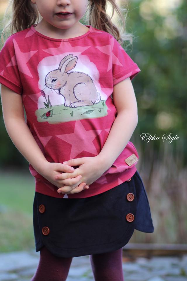 Jersey-Stoff "bunny love #mauve" (1 Panel, ca 0,65m)